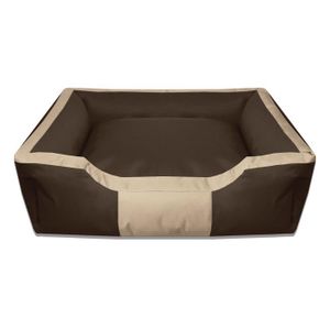 CORBEILLE - COUSSIN BedDog BRUNO, lit pour chien , Panier corbeille, coussin de chien [XL env. 100x85cm, MELANGE (brun/beige)]