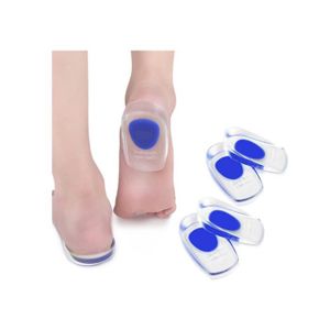 SOIN ORTHOPÉDIQUE 2 paires Semelles pour épine calcanéenne, Semelles confort en gel de silicone intérieures pour talons pour le soutien (41-45)