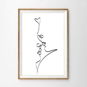 Tableau Couple Noir Et Blanc Cdiscount