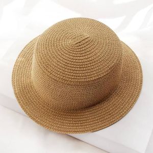 CASQUETTE Casquette,Chapeau de plage pour femmes et enfants, Simple, Parent-enfant, Panama, chapeau de paille, marque pour - Type 6-48-52cm