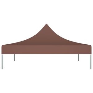 TONNELLE - BARNUM OLL Toit de tente de réception 3x3 m Marron 270 g/