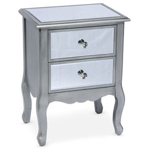 Table De Chevet En Miroir Achat Vente Pas Cher