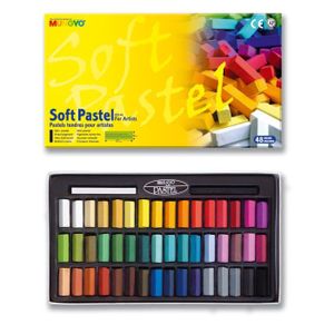 PASTELS - CRAIE D'ART Mini Pastels secs Carrés Mungyo Boite 48 pièces Multicolore - Assort.