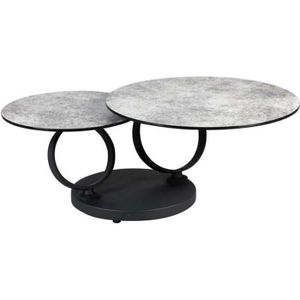 Table en verre table d'appoint table basse Noir Avec Acier Inoxydable 8 mm ESG verre b22 NEUF