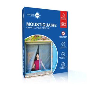 Moustiquaire ajustable aimantée TRANQUILISAFE® porte-fenêtre 140/156-217/225 