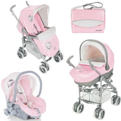 Poussette hello shop kitty brevi