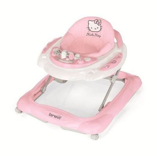 HELLO KITTY Trotteur SKYLAB rose Cdiscount Pu riculture Eveil b b