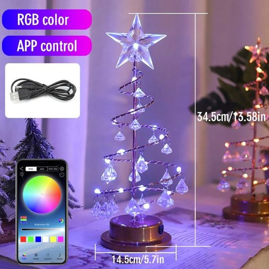 Étoile De Sapin De Noël RGB 19,4 Cm – Lumière LED 11 Branches Avec Télécommande, Minuteur Et Modes Multicolores, IP44 Intérieur/Extérieur