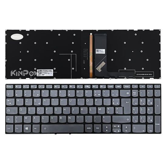 Clavier AZERTY Français Rétroéclairé Pour Lenovo Ideapad 330-17IKB - Neuf KINPOWER