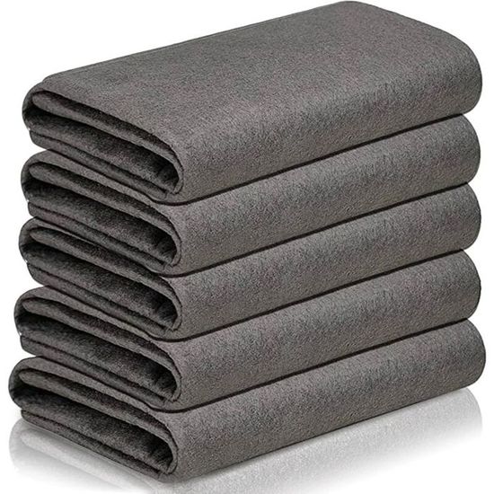 Lot De 6 Chiffons Microfibres Magiques Pour Vitres Et Surfaces - 15,7x19,7 Pouces, Sans Traces, Haute Absorption