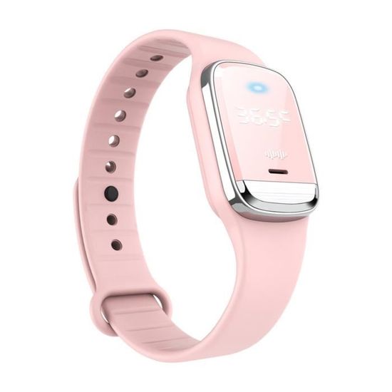 Bracelet Anti Moustiques A Ultrasons 3 En 1 Montre Anti Moustiques Avec Mesure De La Temperature Et Affichage De L Heure Rose Cdiscount Au Quotidien