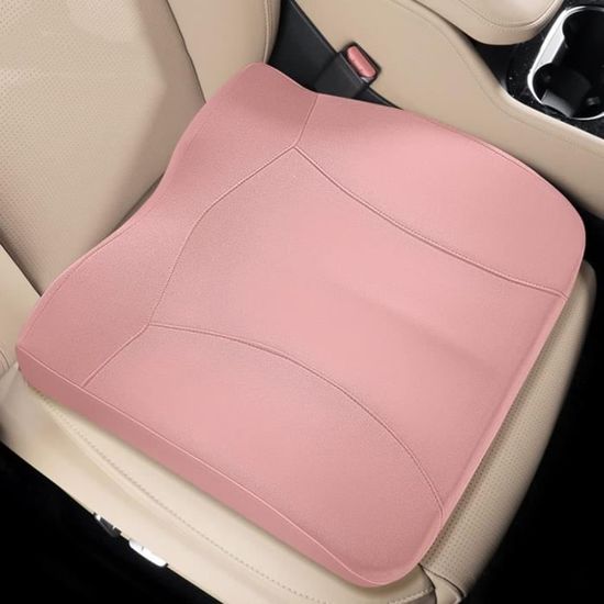 Rehausseur De Siège Auto Adulte - Coussin Ergonomique + Soutien Lombaire - Augmente La Hauteur De 8 Cm