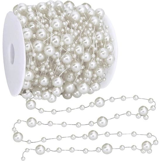 Guirlande De Perles Transparentes 10 M - Perles Cristal Diamant AB, Pour Sapin De Noël, Décoration Mariage, DIY