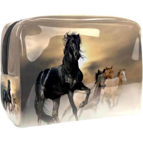 Trousse De Toilette Sophie Allport, Motif Chevaux, En Coton Multicolore, Pratique Et Mignonne