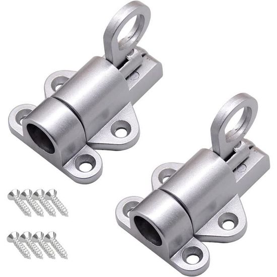 Loquet De Porte En Aluminium Pour Fenêtre Auto - Ressort De Serrure Blanc - Neuf Uxcell