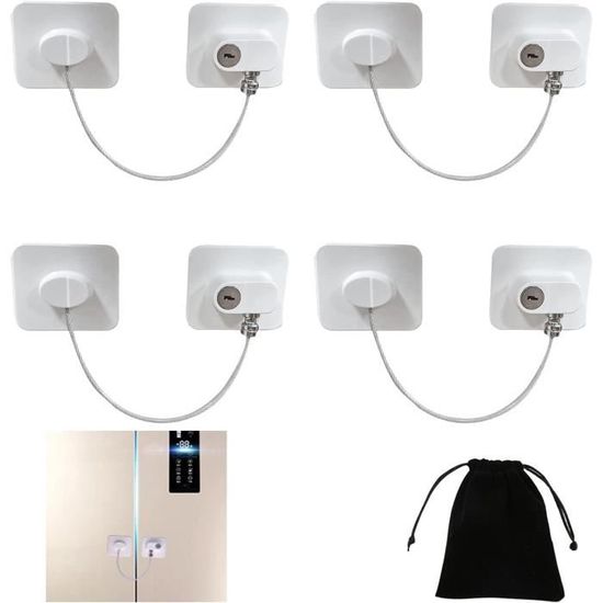 Lot De 6 Verrous De Sécurité Pour Enfants (Blanc) – Empêche