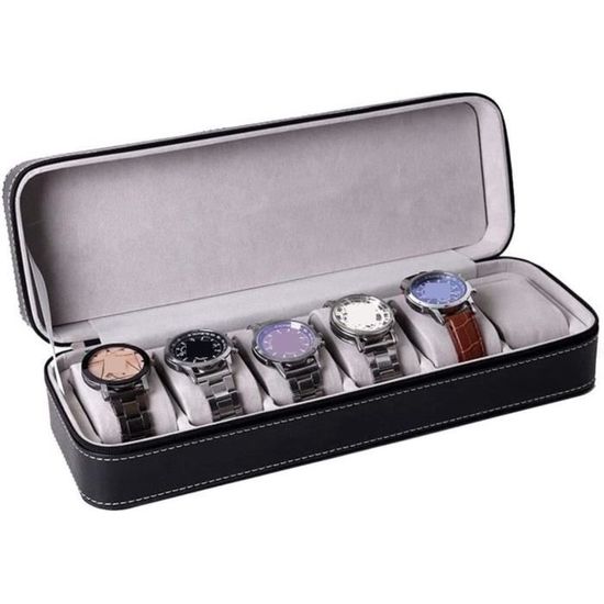 Boîte à Montres En Bambou Style Chinois - Coffret élégant Pour 4 à 7 Montres - Neuf Avec étiquettes