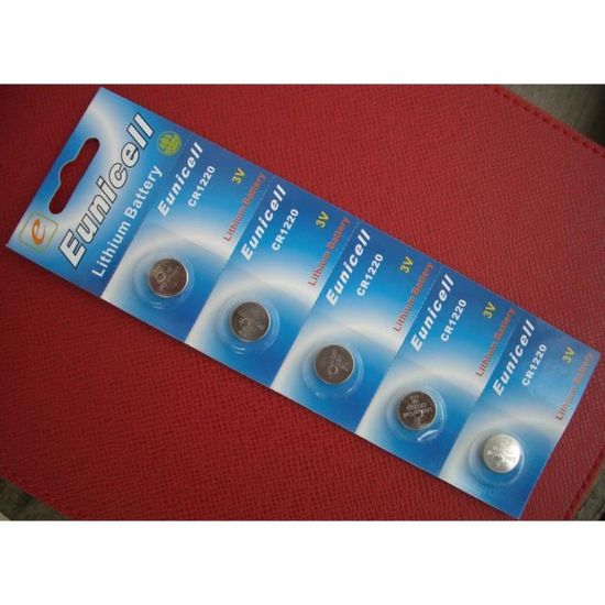Panasonic – Piles Bouton CR1220 Originales, Lot De 5 Pièces, CR 1220, 3V, Au Lithium, Pièce De - Foto 3