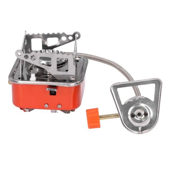 Mini Réchaud Camping Pliable Z.M.C 3200 W - Allumage Piézo + 2 Cartouches 300g + Boîte Transport