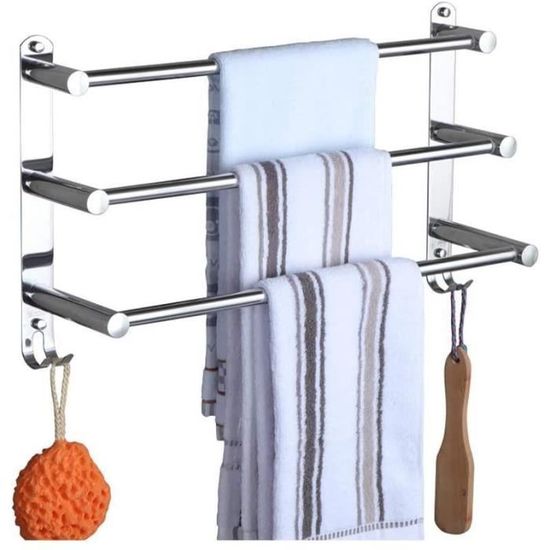 Échelle Porte-serviettes OLA – Noir Mat Ou Acier – 170 Cm – Design Gain De Place