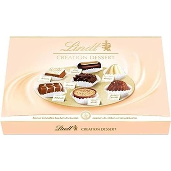 Lindt CRÉATION Dessert - Boîte de Chocolats Suisses Inspirés des Meilleurs  Desserts - Édition de Noël - Assortiment à Partager - 451 - Cdiscount Au  quotidien