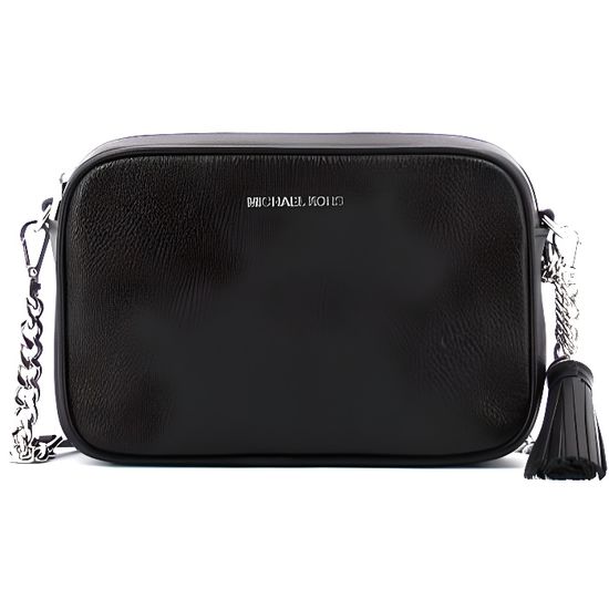 Michael Kors Sac a bandouliere Ginny en cuir 32F7SGNM8L BLACK UN BLACK