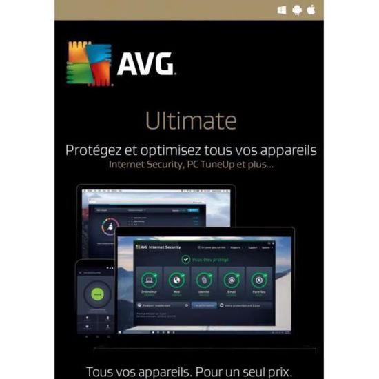 AVG Ultimate 2024 (10 Appareils 3 Ans) Version Téléchargement à