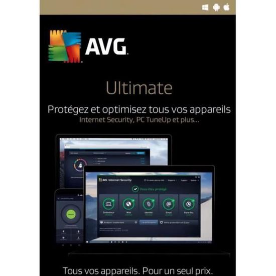 AVG Ultimate 2024 - (10 Appareils - 3 Ans) | Version Téléchargement