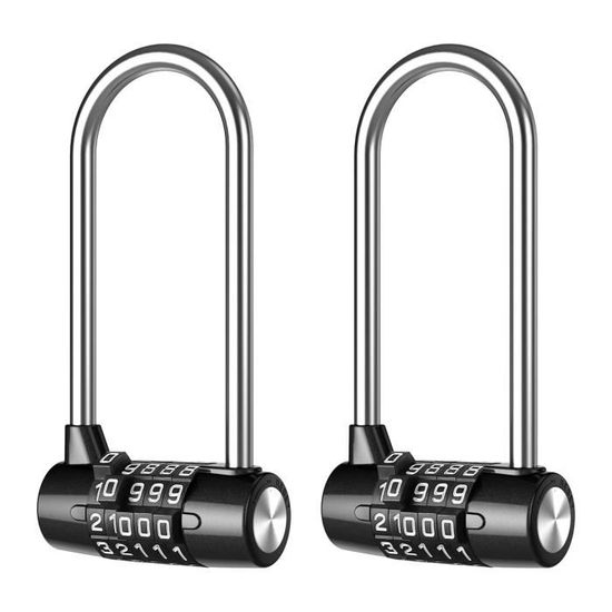 Uxcell Cadenas à Combinaison à 4 Chiffres, Anse De 4 Mm, Serrure En Alliage De Zinc étanche Pour Casier De Gym, Clôture, Valise, Voyage, Extérieur, Vert