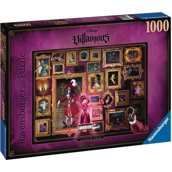 Puzzle 1000 pièces Capitaine Crochet - Collection Disney Villainous - Ravensburger
