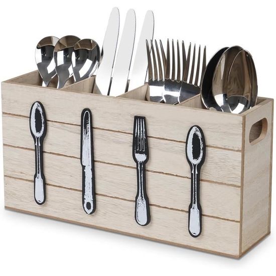 CSPARKV Porte-ustensiles De Cuisine Multifonction Pour Comptoir Baguettes Boite De Rangement Sur Pied Organiseur De Vaisselle Cuillere Fourchette Boite De Rangement Blanc Taille Unique 86853344