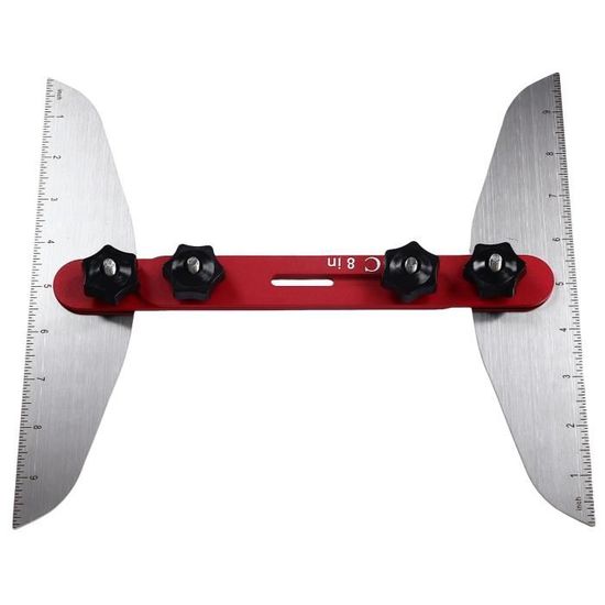 Règle De Gabarit En Acier Inoxydable Avec Coins Arrondis Pour L