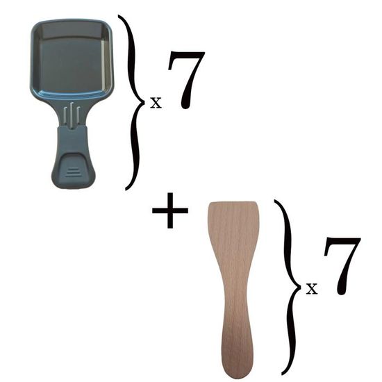 Lot De 8 Spatules Raclettes En Nylon - Pour Fromage à Raclette, Fondue, Poêles Antiadhésives, Sans Rayure - 9