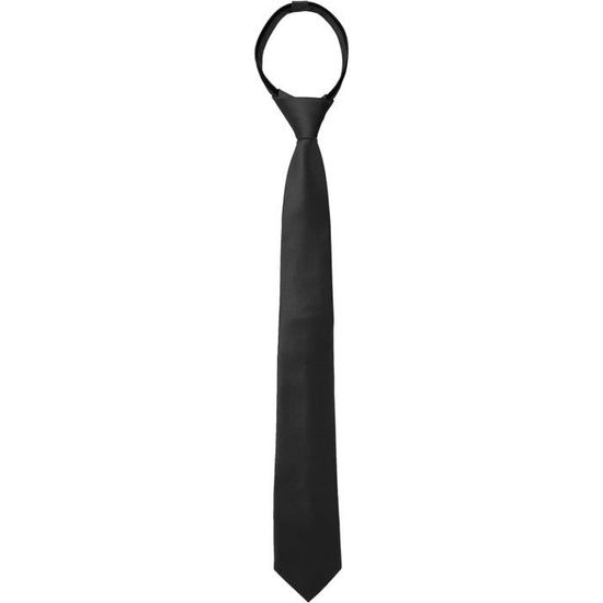 Cravate Pré-nouée AUYAO Avec Fermeture éclair - Noir, Réglable, Parfaite Pour Mariage Et Bureau !