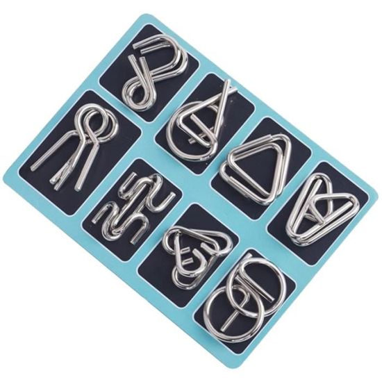 Puzzle Métal 3D Pour Adultes - Casse-tête Logique, Déverrouillage, Jeu De Réflexion - 7