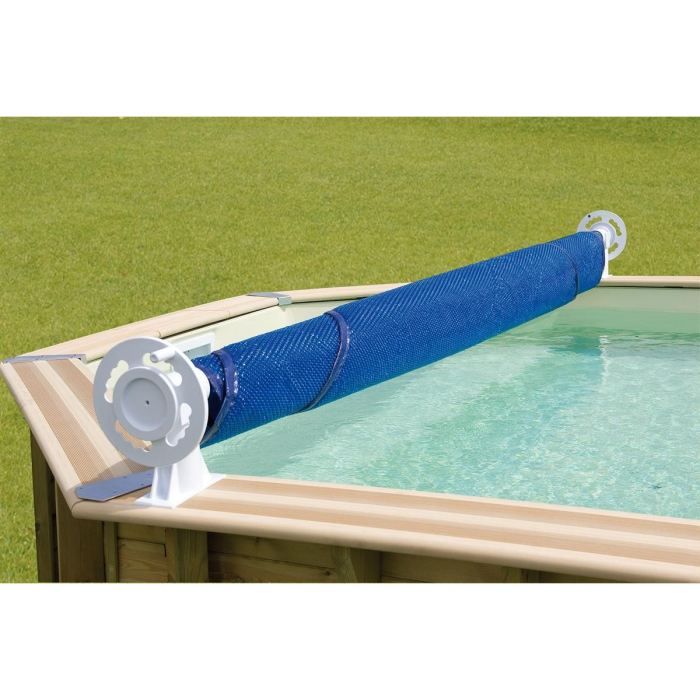 Enrouleur de bâches de piscine luxe UBBINK - Pour piscines jusqu'à 6.5m de largeur