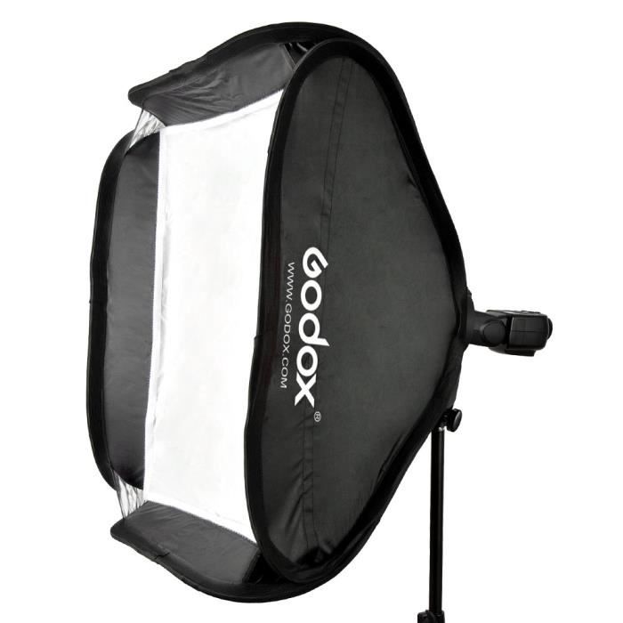 Godox 80 * 80cm / 31 -* 31- flash Softbox Diffuseur de type S Support boîtier Bowens pour Speedlite Flash Light