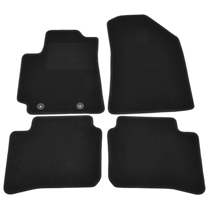 Magnifique Lot de 4 Tapis d'auto Design - Tapis de voiture Tapis pour véhicules pour Hyundai I10 Hybrid @27703