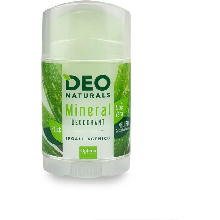 Déodorants et anti-transpirants Optima Dénaturas Déodorant Minéral Neutre avec Aloe Vera Hypoallergénique 100 g 73137