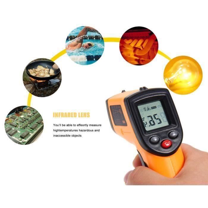 Thermomètre infrarouge sans contact Température Testeur