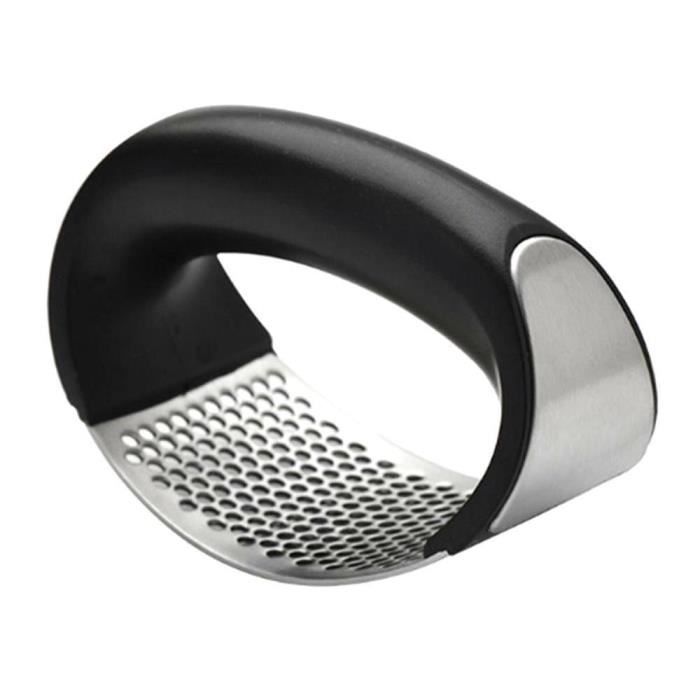 Hachoir manuel,Presse à ail incurvée en acier inoxydable, pression de cuisson, ustensile pour couper l'ail, O1S1
