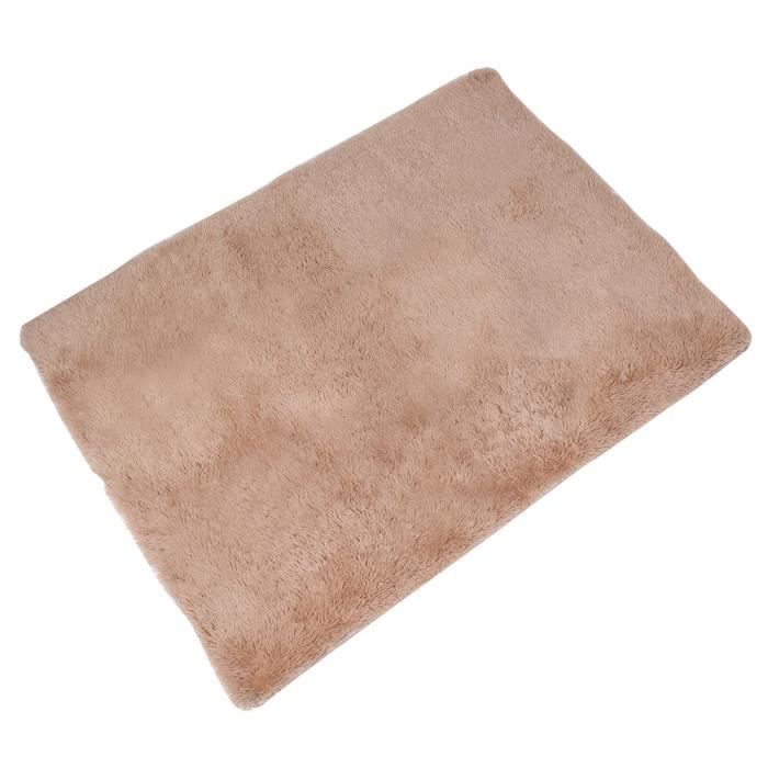 YOSOO Tapis de sol Tapis doux de forme rectangulaire salon Table basse canapé chevet tapis de sol (Tan clair 140x200cm)