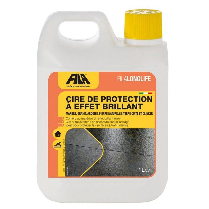 Cire de protection à effet brillant FILALONGLIFE - Le bidon de 1 litre
