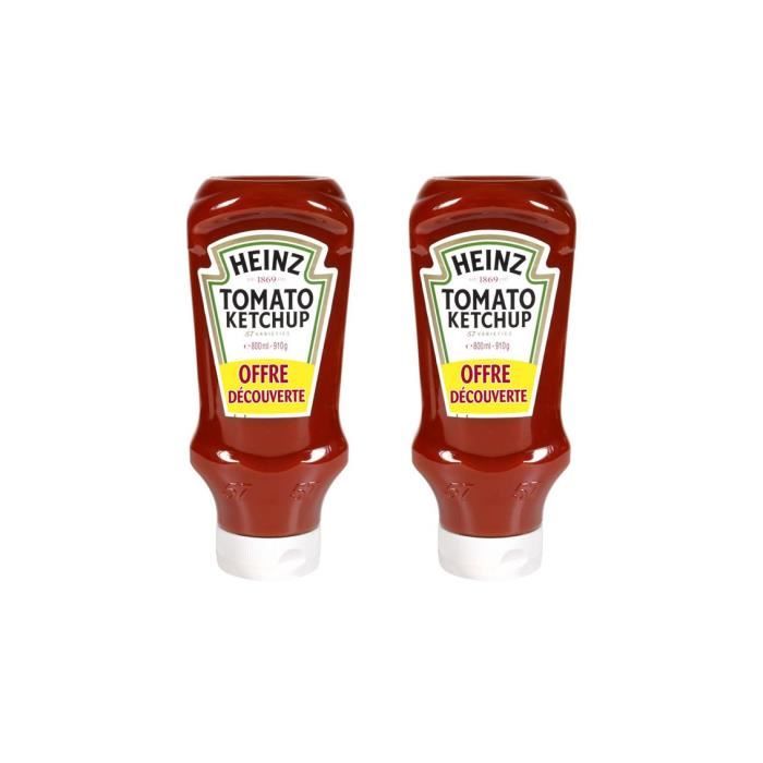 [ Lot de 2] Ketchup flacon souple Heinz - 910g