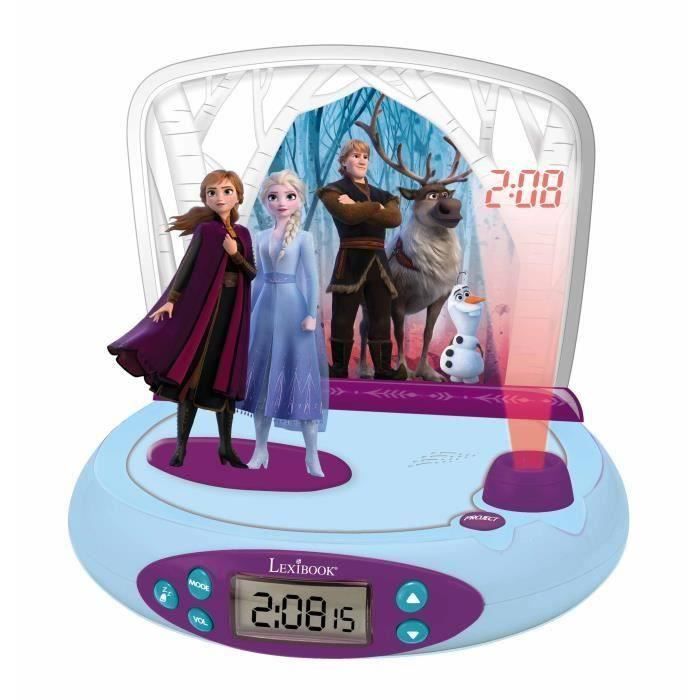 SHOT CASE - LEXIBOOK La Reine des Neiges 2 - Réveil projecteur avec sons - RP510FZ