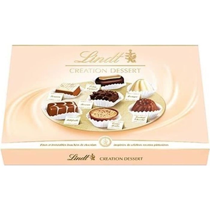 LINDT Boîte de chocolat Création Dessert - 451 g