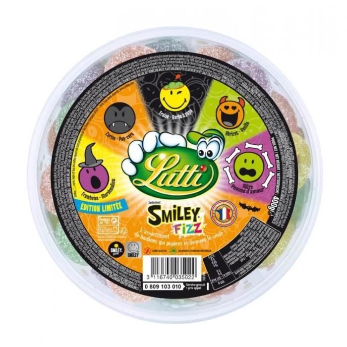 Smiley Hallowizz Lutti 400gr