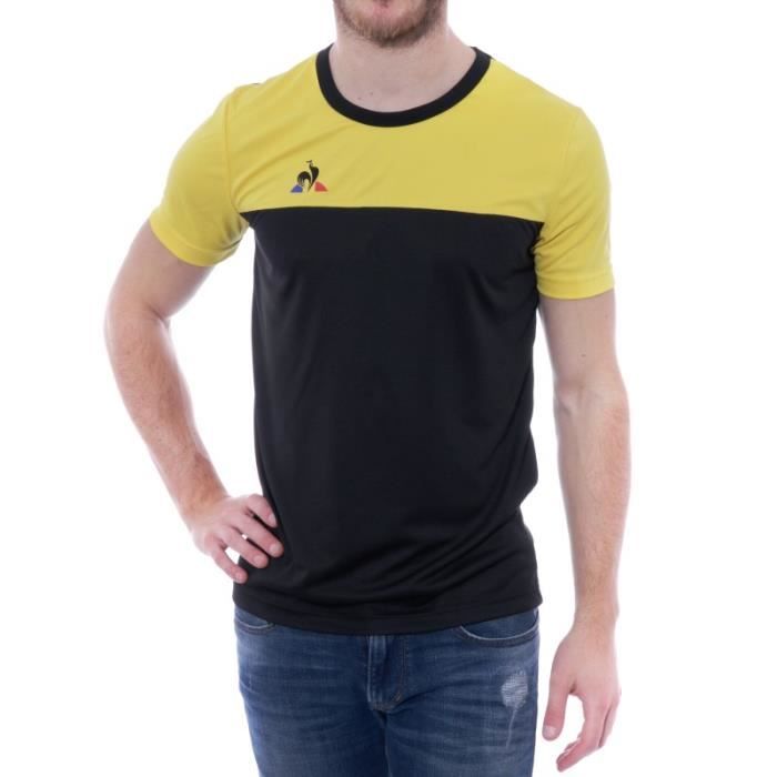 N°3 Match Homme Maillot de Football Noir Le Coq Sportif
