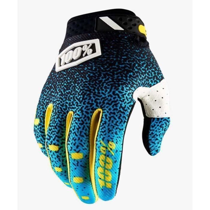 Gants Moto Cross Vélo Doigt Complet Protection Anti-choc Antidérapant Sport de Plein Air