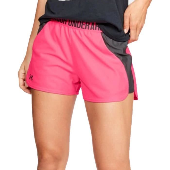 Under Armour Femmes Play Up Entraînement Gym Fitness Short Rose Sport Respirant